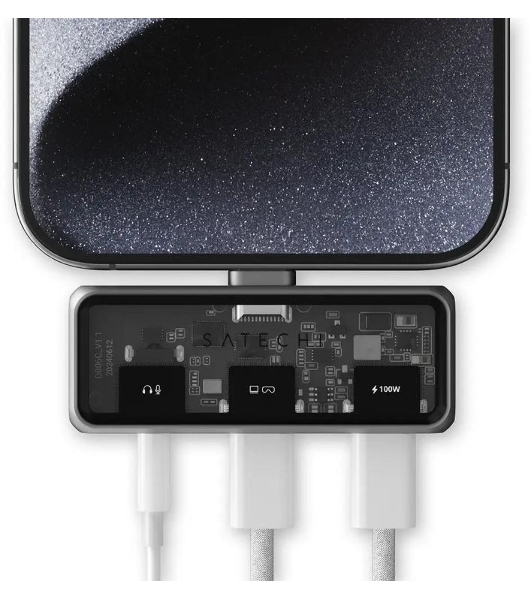 USB-концентратор Satechi ST-HXRAJM, USB Type-C, USB Type-C/Mini jack, USB Type-C