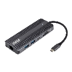 USB-концентратор HIPER HP-DS11-01, USB Type-C, USB Type-C/HDMI/USB-A/microSD/SD/DisplayPort/3.5мм/RJ45, USB, фото 1