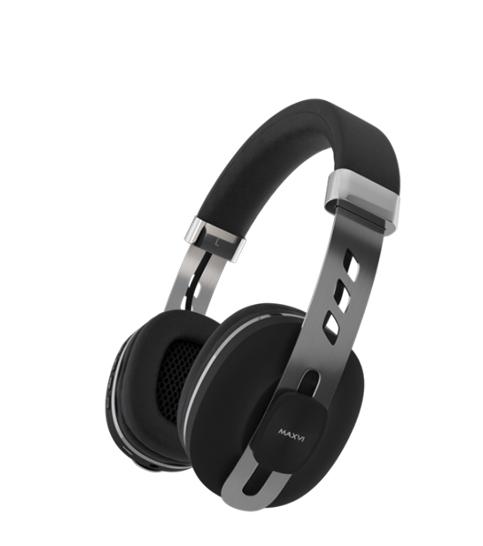Беспроводные/проводные наушники Maxvi MHF-202BT черный, полноразмерные, Bluetooth + проводной, до 15 ч