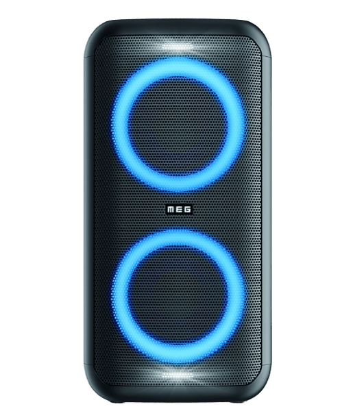 Портативная колонка MEG SPA080BL, 80Вт, Bluetooth 5.3, влагозащита IPX4, время работы 9ч, черная
