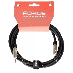 Кабель аудио FORCE FLC-160/21/8' TRS mini Jack - 1/8' TRS mini Jack, высококачественный стерео, используется для коммутации звукового оборудования, диаметр 6 мм, профессиональные металлические разъемы Rean, длина 2 м, фото 1