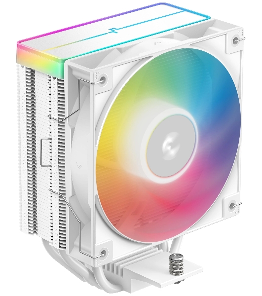 Кулер для процессора DEEPCOOL AG400 WH ARGb V2 белый 120мм алюминий+медь 2100rpm 31.6db 4-pin 220W 152мм