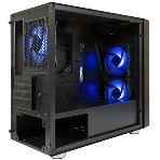 Компьютерный корпус Minitower mATX Eurocase 00-01003410 M07 3ARGb черный без БП закаленное стекло USB 3.0, фото5