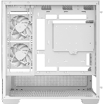 Компьютерный корпус Deepcool CG380 3F WH без БП, боковое окно (панорама), 3x120мм ARGB PWM вентилятора, белый, mATX, фото4