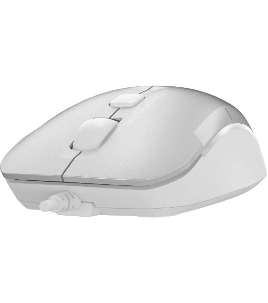 Мышь проводная A4Tech Fstyler FM26S серебристый/белый, 1600 dpi, USB, кнопки - 4