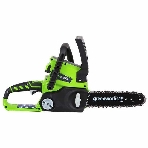 Цепная пила аккумуляторная GreenWorks G24CS25K2, 24V, 25 см, c АКБ 2Ач и ЗУ (2007707UA), фото3