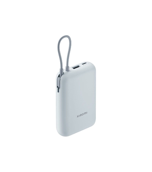 Портативный аккумулятор Xiaomi Power Bank 10000mAh (встроенный кабель) Ледяной синий GL