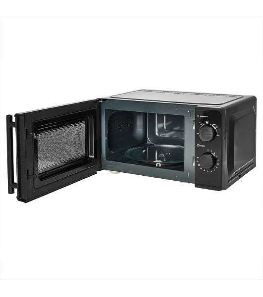 Микроволновая печь Delta DL-85L20 черный, 20 л, 700 Вт, переключатели - поворотный механизм