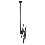 Потолочное крепление Wize Pro CU6560A для дисплеев 37 75, Max VESA 600x400, наклон -3°/+10°, поворот 360°, длина штанги 91-150 см, до 50 кг, черный, фото2