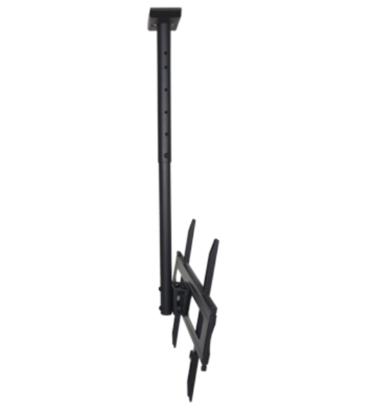 Потолочное крепление Wize Pro CU6560A для дисплеев 37 75, Max VESA 600x400, наклон -3°/+10°, поворот 360°, длина штанги 91-150 см, до 50 кг, черный