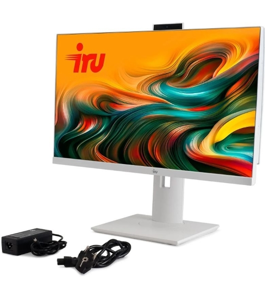Моноблок IRU Tactio 23IW 23.8' Full HD i5 1235U (1.3) 16Gb SSD512Gb Iris Xe Windows 11 Pro GbitEth WiFi BT 120W Cam белый 1920x1080 (RUS)