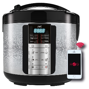 Мультиварка JVC JK-MC501 5 л, 860 Вт, серебристый/черный, металл
