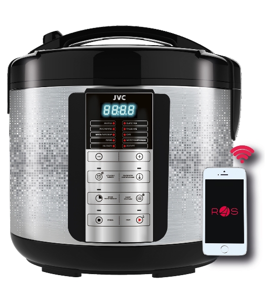 Мультиварка JVC JK-MC501 5 л, 860 Вт, серебристый/черный, металл
