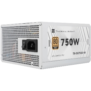 Блок питания 750W/Power Supply Thermalright, 750W 80+ Gold (ATX, 3.1, PCIe 5.1, Non-modular, 1x24(20+4)pin, 1xCPU 8(4+4)pin, 2xPCIe*2 8(6+2)pin, 5xSATA3, 1x12+4pin (12VHPWR PCIe 5.1 12+4pin 600mm), 3xMOLEX4pin, Active, 120x120мм, 150x140x86mm, APFC, white)