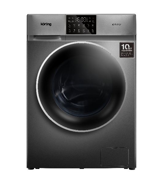 Стиральная машина KORTING KWD 60DV107 Gr серый, загрузка фронтальная 10 кг, 1200 об/мин, класс B