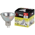 Лампа галогенная ЭРА GU5.3-JCDR (MR16)-75W-230V-CL GU5.3 75Вт софит теплый белый свет, фото 1