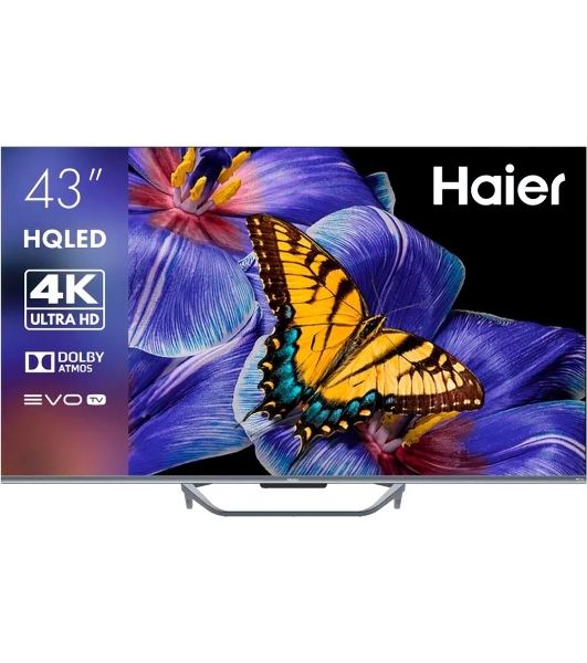 Телевизор Haier 43' S4 серебристый DLED UHD 60Hz Smart TV 2GB/16GB