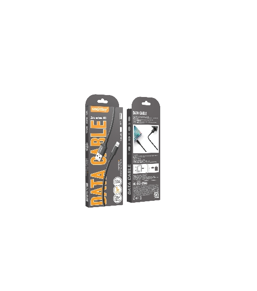 Кабель Smartbuy (iK-512-S14b) S14 Lightning черный, 3 А, 1 м