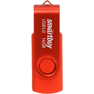 Флешка USB SmartBuy Twist Red (SB016Gb3TWR), 16Gb, USB 3.0, R/W 70/40, красный