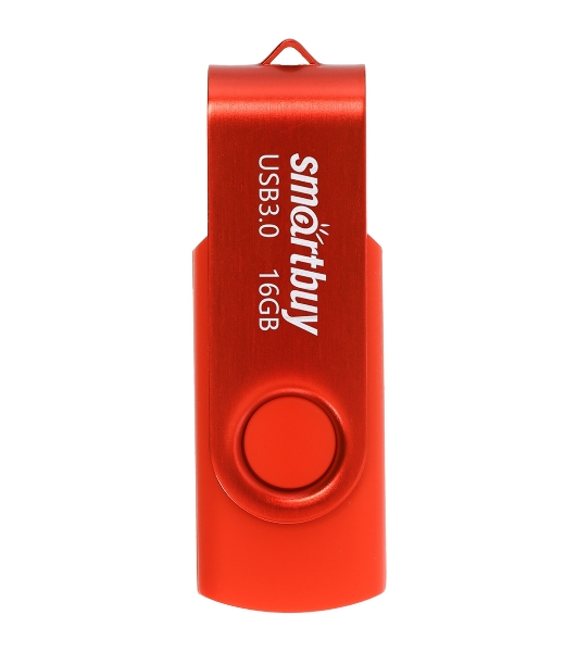 Флешка USB SmartBuy Twist Red (SB016Gb3TWR), 16Gb, USB 3.0, R/W 70/40, красный