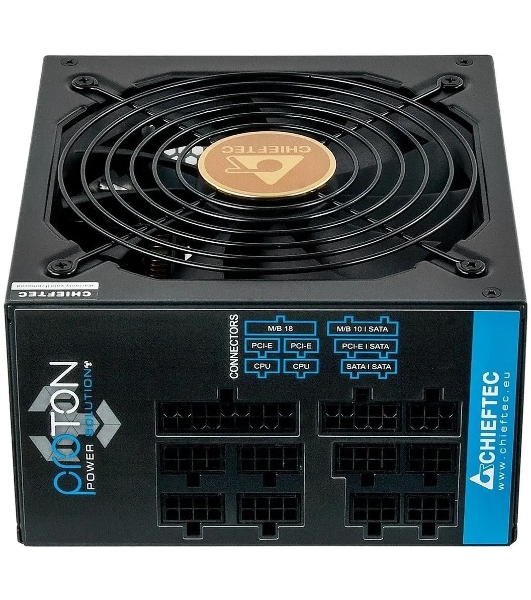 Блок питания Chieftec Proton BDF-850C, 850Вт, 80 PLUS Bronze, 140мм, модульный, черный