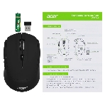 Мышь беспроводная Acer OMR040 черный, 1600 dpi, радиоканал, USB, кнопки - 6, фото5