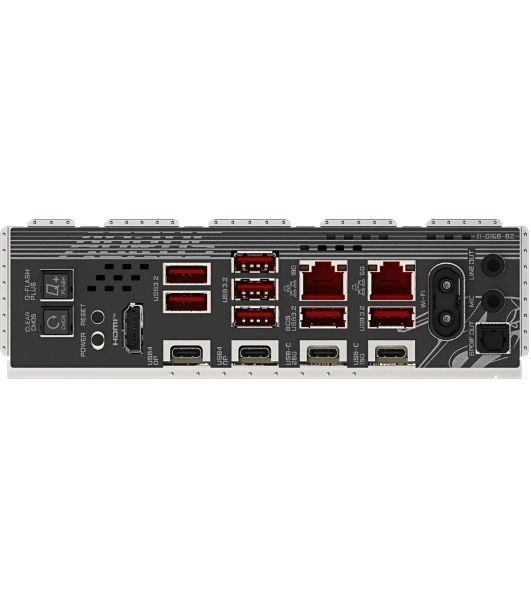 Материнская плата Gigabyte X870E AORUS MASTER X3D, AM5, AMD X870E, 4xDDR5, 4xSATA, 5xM.2, 2xPCIe 5.0 x16, 1xPCIe 4.0 x16, 1xHDMI, 1x5Gb LAN, 1x10Gb LAN, Wi-Fi 7, Bluetooth 5.4, 2xUSB-C 40Gbps (USB4), 1xUSB-C 20Gbps, 1xUSB-C 10Gbps, 7xUSB-A 10Gbps, 3x3.5 мм + S/PDIF оптический, 7.1, ATX