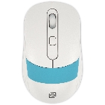 Мышь беспроводная Oklick 310MW белый/синий, 3200 dpi, радиоканал, USB, кнопки - 4, фото 1