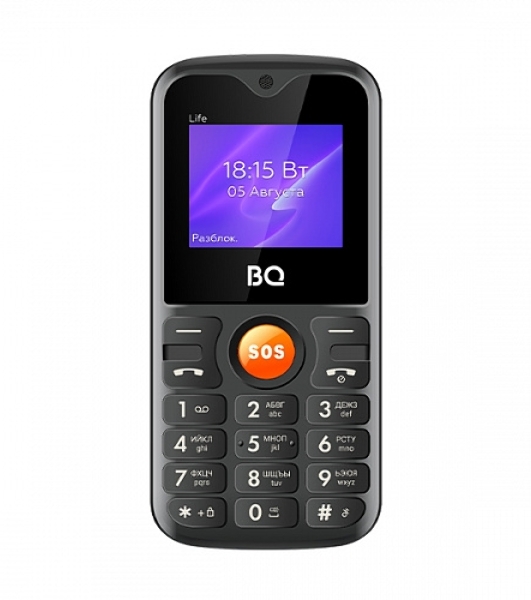 Мобильный телефон BQ 1853 Life черный/оранжевый