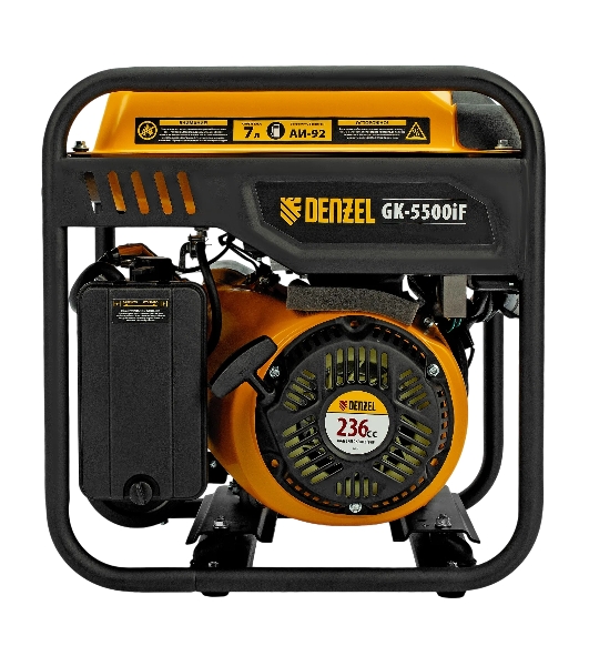 Генератор инверторный Denzel GK-5500iF, 5,5 кВт, 230 В, ручной старт