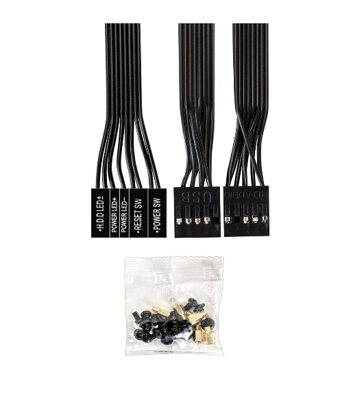 Компьютерный корпус Minitower ExeGate BAA-308M-UNS500 (mATX, БП UNS500 с вент. 12см, 2*USB, HD Audio, черный)
