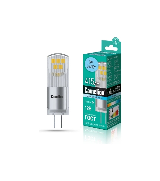 Лампа светодиодная Camelion (13750) LED5-G4-JC-NF/845/G4