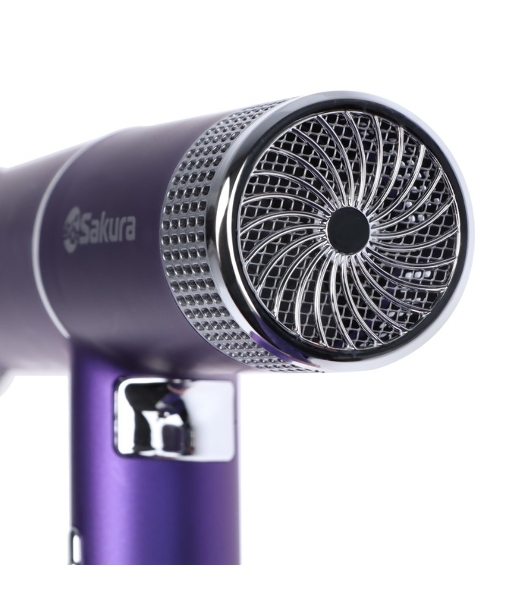 Фен SAKURA SA-4051V фиолетовый/серый, 1600 Вт, компактный