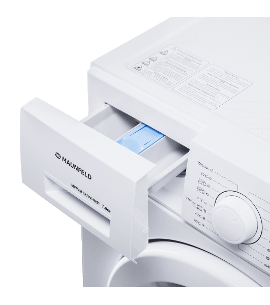 Стиральная машина Maunfeld MFWM127WH051 белый, загрузка фронтальная 7 кг, 1200 об/мин., класс: А+++