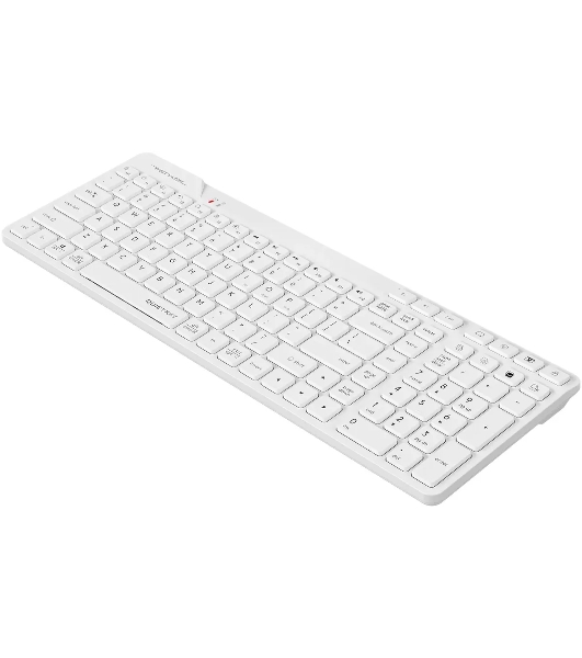 Клавиатура A4Tech Fstyler FBK27C AS белый USB беспроводная BT/Radio slim Multimedia (FBK27C AS)