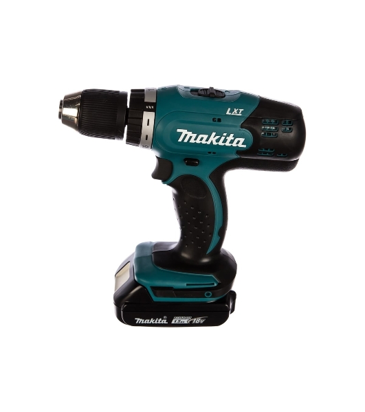 Дрель-шуруповерт Makita DDF453SYE, 18 В, 1,5 Ач, 42 Нм, щеточный