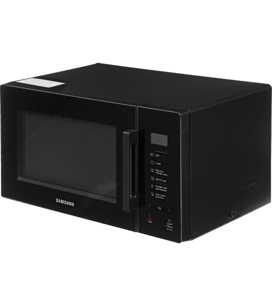 Микроволновая печь Samsung MG23T5018AK/BW черный, 23 л, 800 Вт, переключатели - сенсор