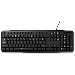 Клавиатура проводная Oklick 130M, USB, черный