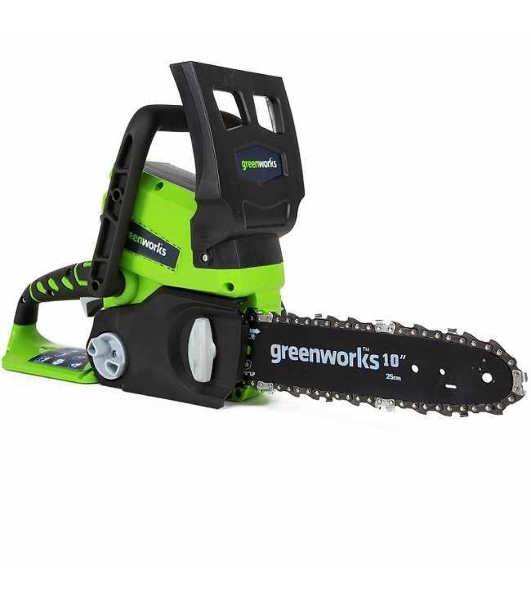 Цепная пила аккумуляторная GreenWorks G24CS25K2, 24V, 25 см, c АКБ 2Ач и ЗУ (2007707UA)