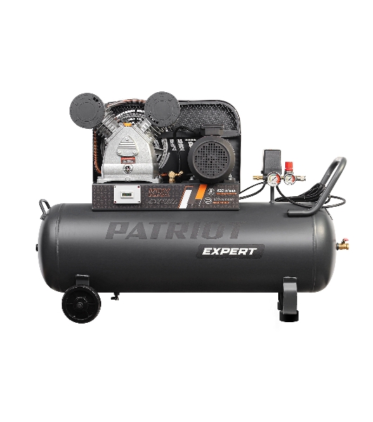Компрессор поршневой Patriot KRX 420 L100 D ременной, масляный, 420 л/мин, 100 л, 10 бар, 2.2 кВт, 400 В