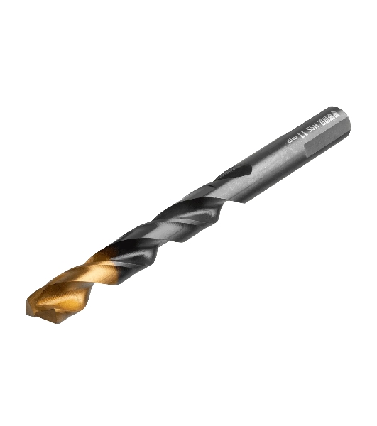 Сверло по металлу Denzel 11 мм, HSS-Tin, Golden Tip, 6 шт.