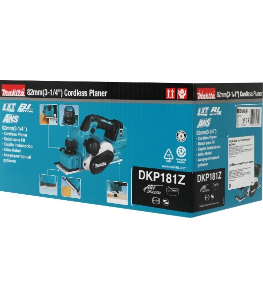 Рубанок Makita DKP181Z 82мм 12000об/мин