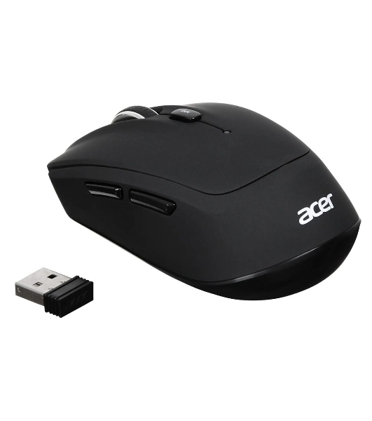 Мышь беспроводная Acer OMR040 черный, 1600 dpi, радиоканал, USB, кнопки - 6
