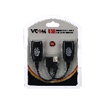Кабель AM/AF удлинитель USB по витой паре VCOM (AM/RJ45-RJ45/AF) до 45m CU824, фото3
