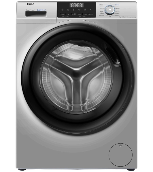 Стиральная машина Haier HW60-BP12929ASE серый, загрузка фронтальная 6 кг, 1200 об/мин, класс: А+++