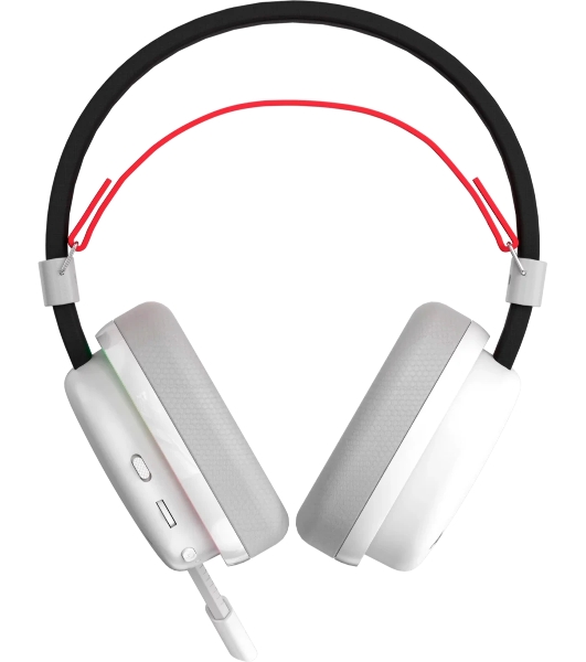 Гарнитура Marvo HG9069W Monka Echo белый, беспроводная + проводная, радиоканал, до 10 ч, подсветка, совместимость с PS5, Xbox
