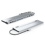 Адаптер VCOM TypeC -->3*USB3.0+2*USB2.0+VGA+RJ45+SD+TF+AUD+HDMI+DP+2*USB3.1 Data+PD, фото15
