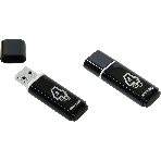 Флешка USB Smartbuy Glossy series black (SB4GbGS-K), 4Gb, USB 2.0, R/W 25/15, черный, фото 1
