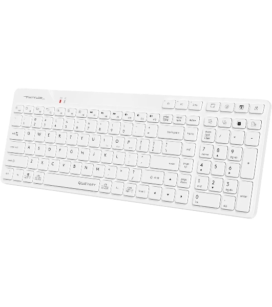 Клавиатура A4Tech Fstyler FBK27C AS белый USB беспроводная BT/Radio slim Multimedia (FBK27C AS)