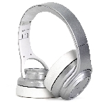 Беспроводные/проводные наушники Crown CMBH-5050 серебристый, накладные, Bluetooth + проводной, складная конструкция, до 10 ч, фото6